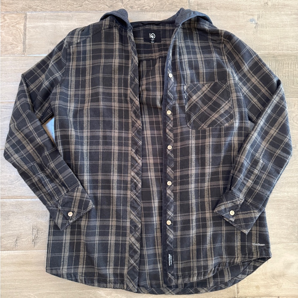 Women’s Ten Tree Olive green plaid